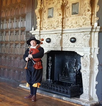 Paul in the Long Gallery at Aston Hall